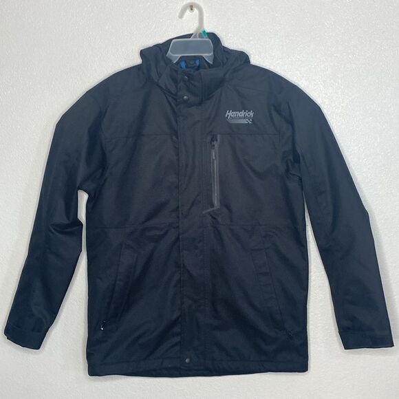 HENDRICK Collection Men’s Fully Lined Black Hooded Jacket Size M - Picture 11 of 11